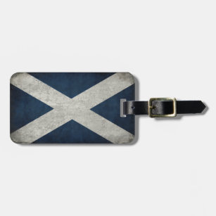 Luggage Tag with Flag of Scotland