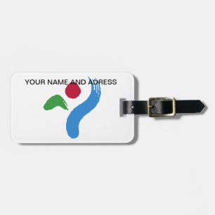 Luggage Tag with Flag of Seoul