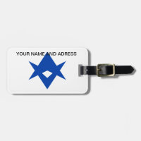 Luggage Tag with Flag of Toyota City