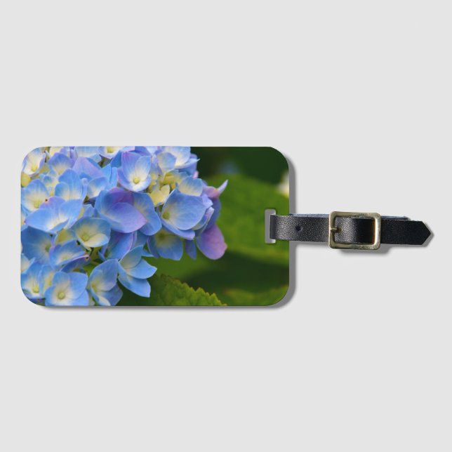 Luggage tag with Hydrangeas (Front Horizontal)