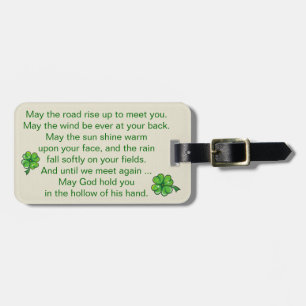 Luggage Tag with Irish Blessing - SRF
