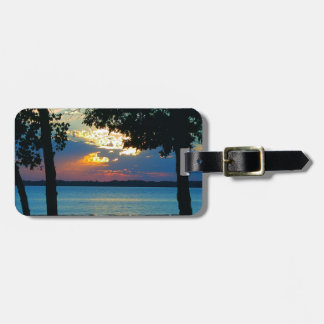 Luggage Tag with print "Sunset Ablaze".