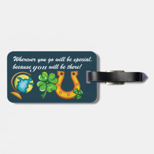 Luggage Tag with Quote - See Back