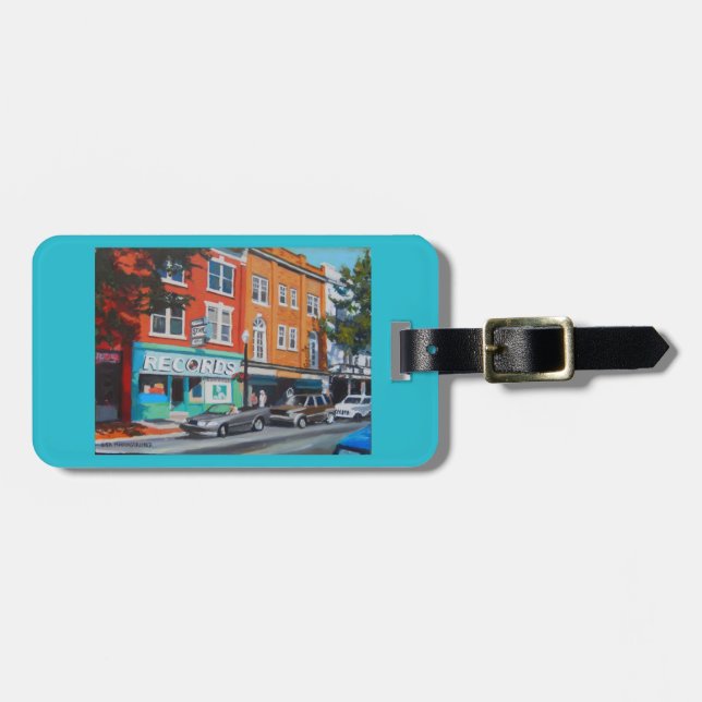 Luggage tag with Record Bar (Front Horizontal)
