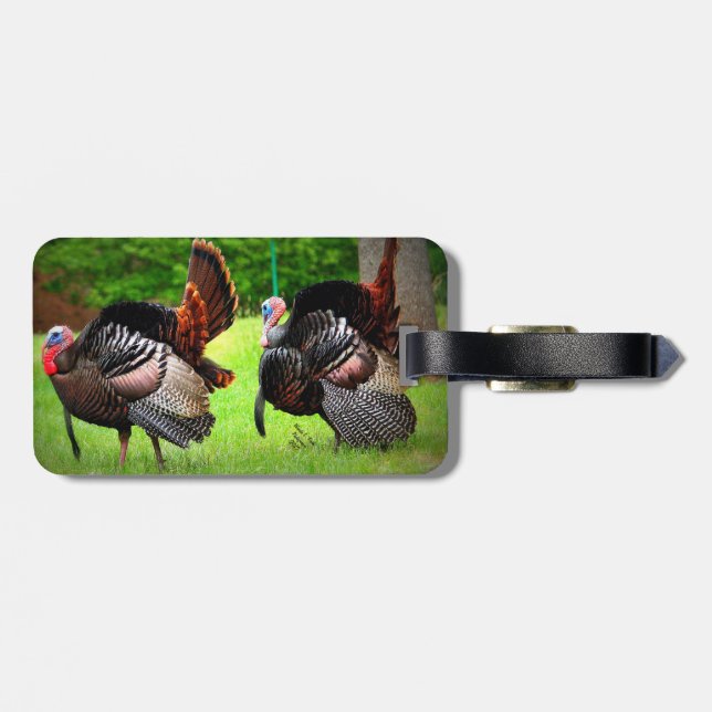 Luggage Tag with Strutting Tom (Back Horizontal)