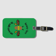 Luggage tags 'Be safe, save me'