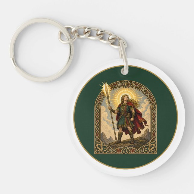 Lugh of the Long Arm Key Ring (Front)