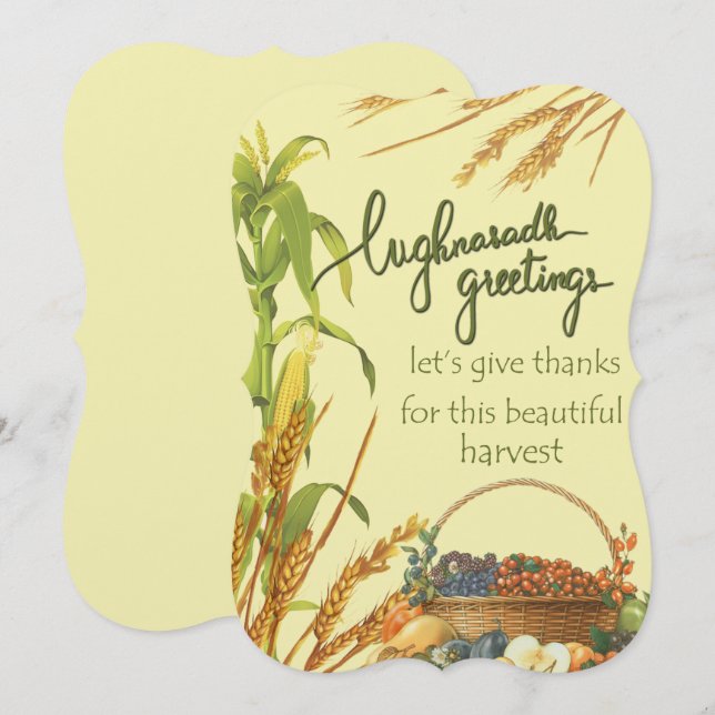 Lughnasadh greetings card (Front/Back)