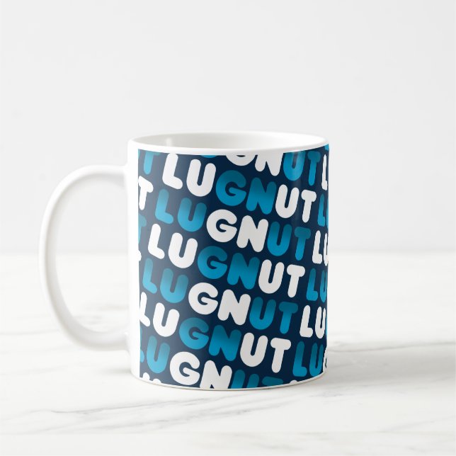 Lugnut Doughnut Winter Mug NAVY (Left)