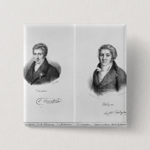 Luigi Cherubini and Nicolas Marie Dalayrac 15 Cm Square Badge