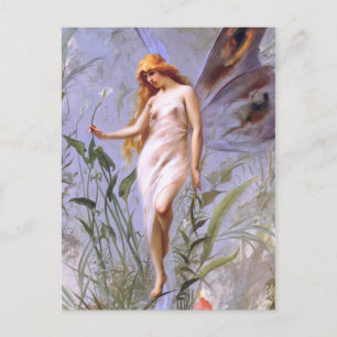 Luis Ricardo Falero: Lily Fairy Postcard