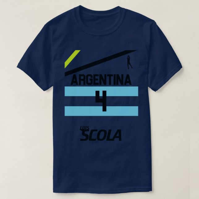 LUIS SCOLA Argentina Basketball Jersey T-Shirt (Design Front)