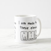 Luise periodic table name mug (Front Right)