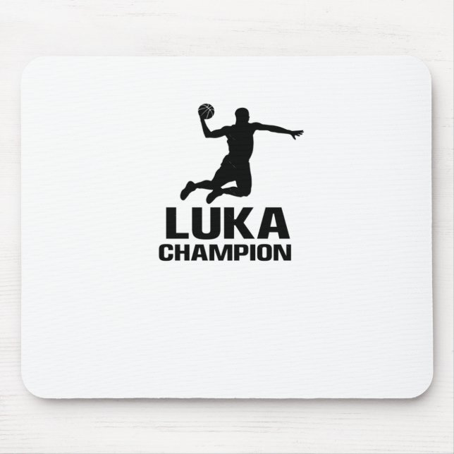 Luka Custom Player Basketball Your Name Champion  Mouse Mat (Front)