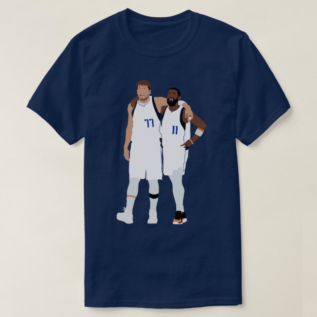 Luka Doncic Kyrie Irving UNSTOPPABLE Duo Dallas Ma T-Shirt (Design Front)