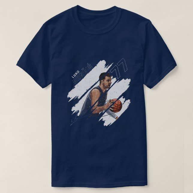Luka Doncic Stripes T-Shirt (Design Front)