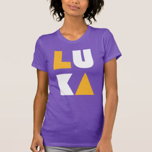 Luka Los Angeles Gold and Purple LA Luka Women's  T-Shirt