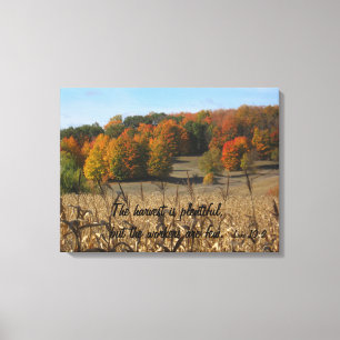 Luke 10:2 Stretched Canvas Print