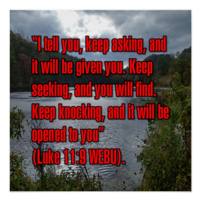 Luke 11:9 WEBU Poster (Front)