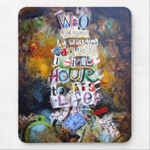 Luke 12:25 Bible Verse Collage Mouse Mat