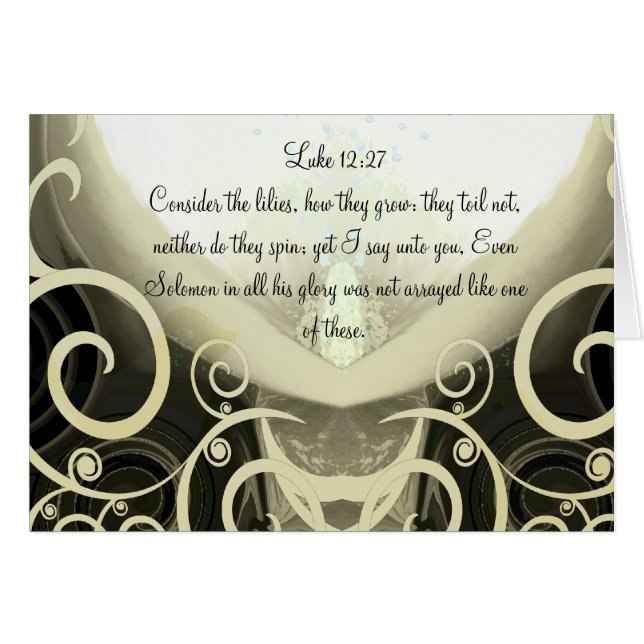 Luke 12:27-Consider the lilies-God Will Comfort (Front Horizontal)
