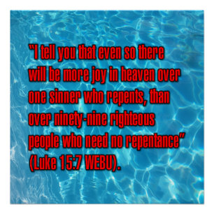 Luke 15:7 WEBU Poster