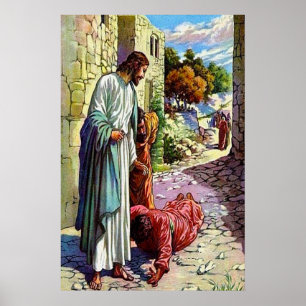 Luke 17:11-19 Ten Lepers Cleansed Poster