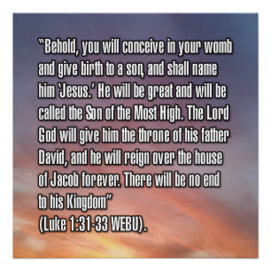 Luke 1:31-33 WEBU Poster