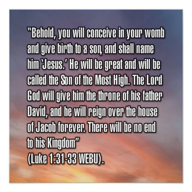 Luke 1:31-33 WEBU Poster (Front)