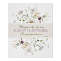 Luke 1:45 Blessed is She Wildflower