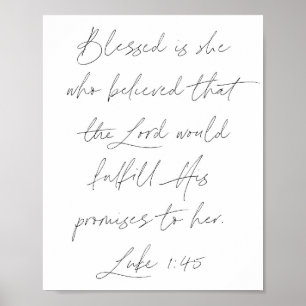 Luke 1:45 poster