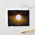 Luke 21:25-28 verses with Moon Postcard | Zazzle