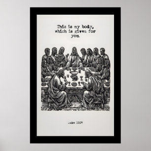 Luke 22 19 Last Supper Art Print This Is My Body