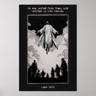 Luke 24 51 Ascension Art Print Carried Up Into