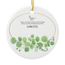 Luke 2:11 Christian Bible Verse Eucalyptus Christm