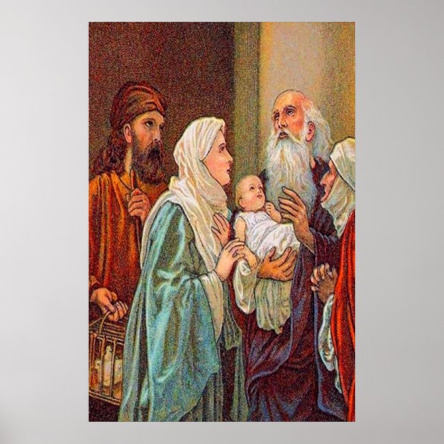 Luke 2:36-38 Anna Gives Thanks poster (Front)