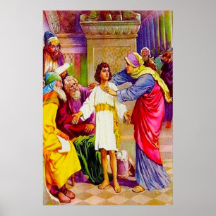 Luke 2:41-50 Jesus in His Father's House Poster