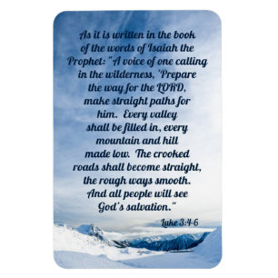 Luke 3:4-6 magnet