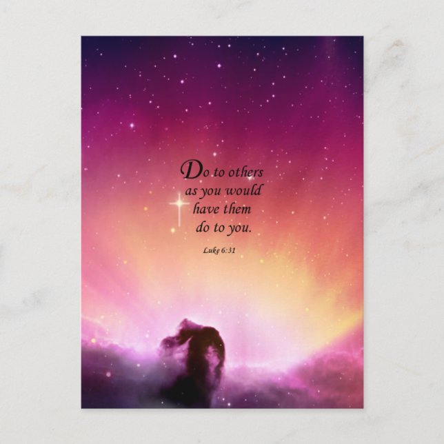 Luke 6:31 postcard (Front)