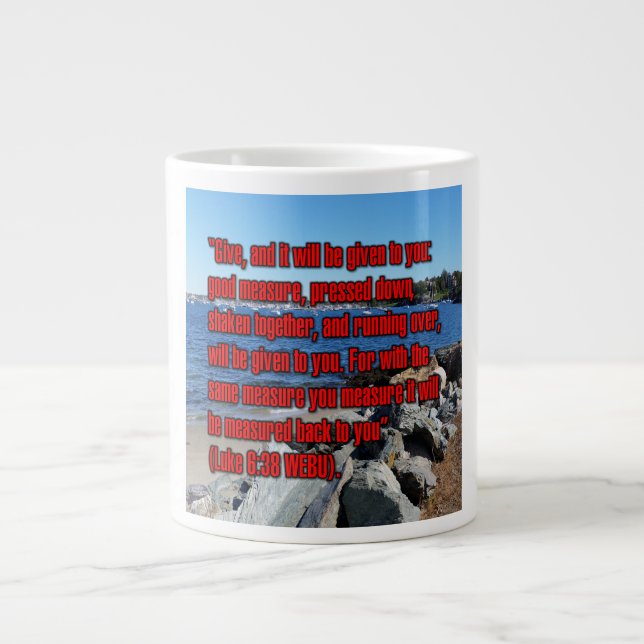 Luke 6:38 WEBU Mug (Front)