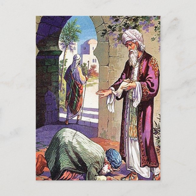 Luke 7:40-50 A Story About Forgiving postcard (Front)