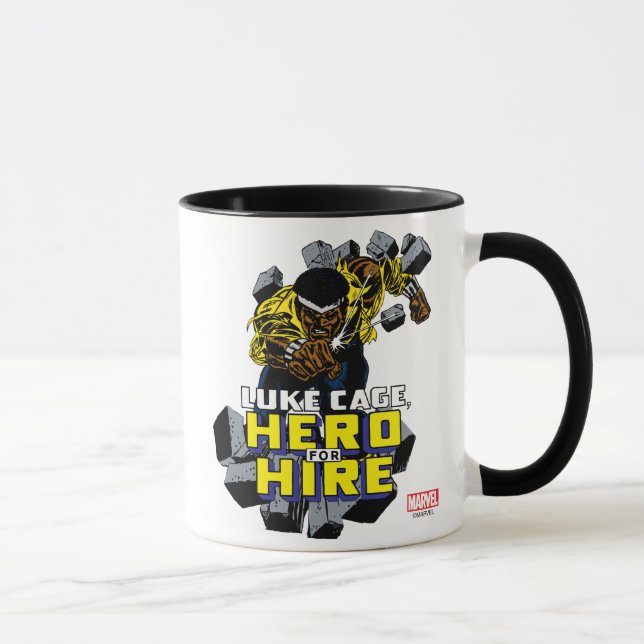 Luke Cage Smashing Through Bricks Mug (Right)
