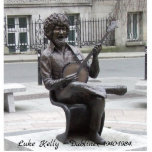 Luke Kelly Dubliners singer Ireland sculpture Standing Photo Sculpture<br><div class="desc">Life-size Luke Kelly sculpture on South King Street,  Dublin city Ireland. Luke Kelly (1940-1984) was one of the original members of the  Dubliners,  a popular Irish folk & ballad group in the 1960/1970s. Photo by Al Geraty 2021.</div>