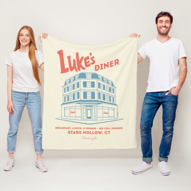 Luke’s Diner Stars Hollow Design Fleece Blanket (In Situ)