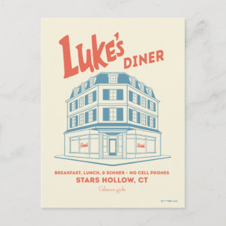 Luke’s Diner Stars Hollow Design Postcard