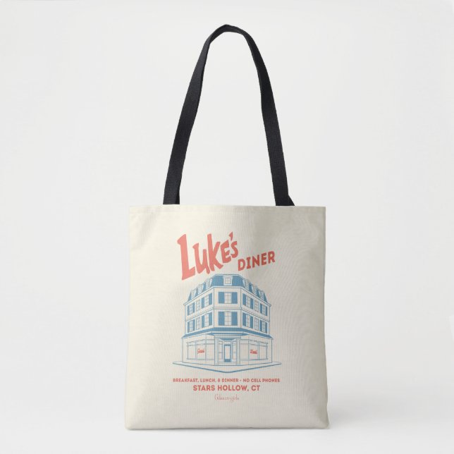 Luke’s Diner Stars Hollow Design Tote Bag (Front)