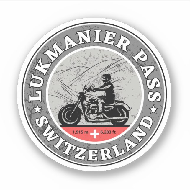 Lukmanier Pass swiss–alps motorcycle tour (Front)