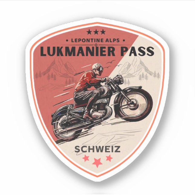 Lukmanier Pass swiss–alps motorcycle tour (Front)