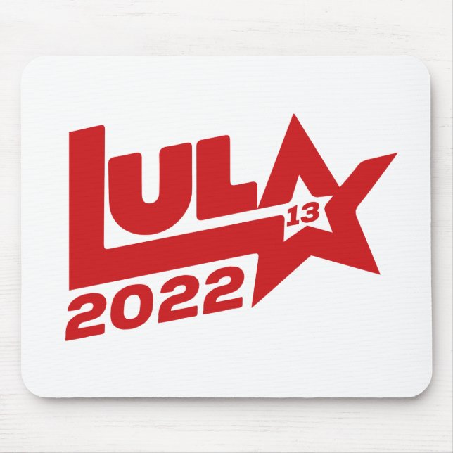 Lula 2022 13 PT Presidente Brasil Mouse Mat (Front)