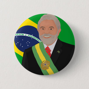 Lula Brazil 6 Cm Round Badge